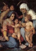 Andrea del Sarto The Virgin and Child with Saint Elizabeth. St. John childhood. Two angels USA oil painting artist